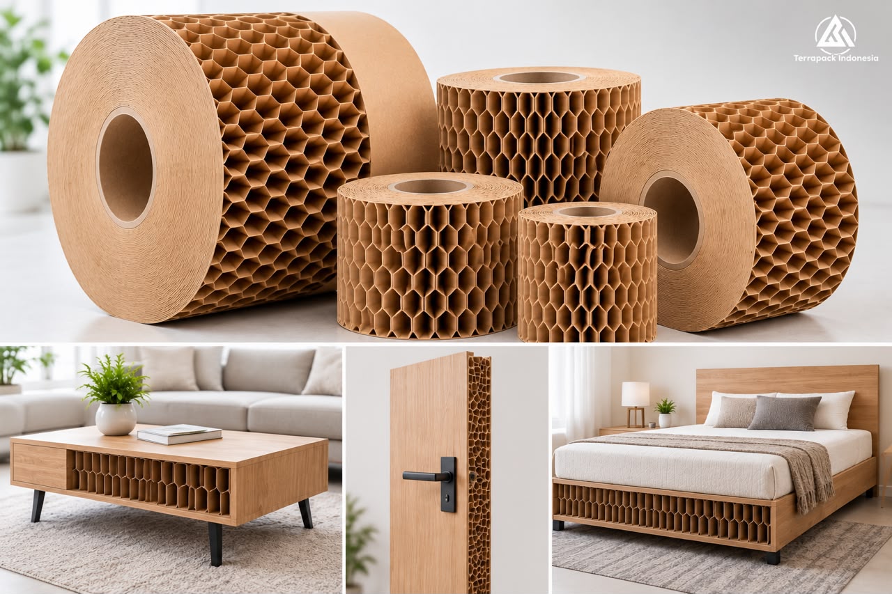 Honeycomb Core Paper untuk Konstruksi Furniture Honeycomb Core Paper untuk konstruksi panel furniture ringan